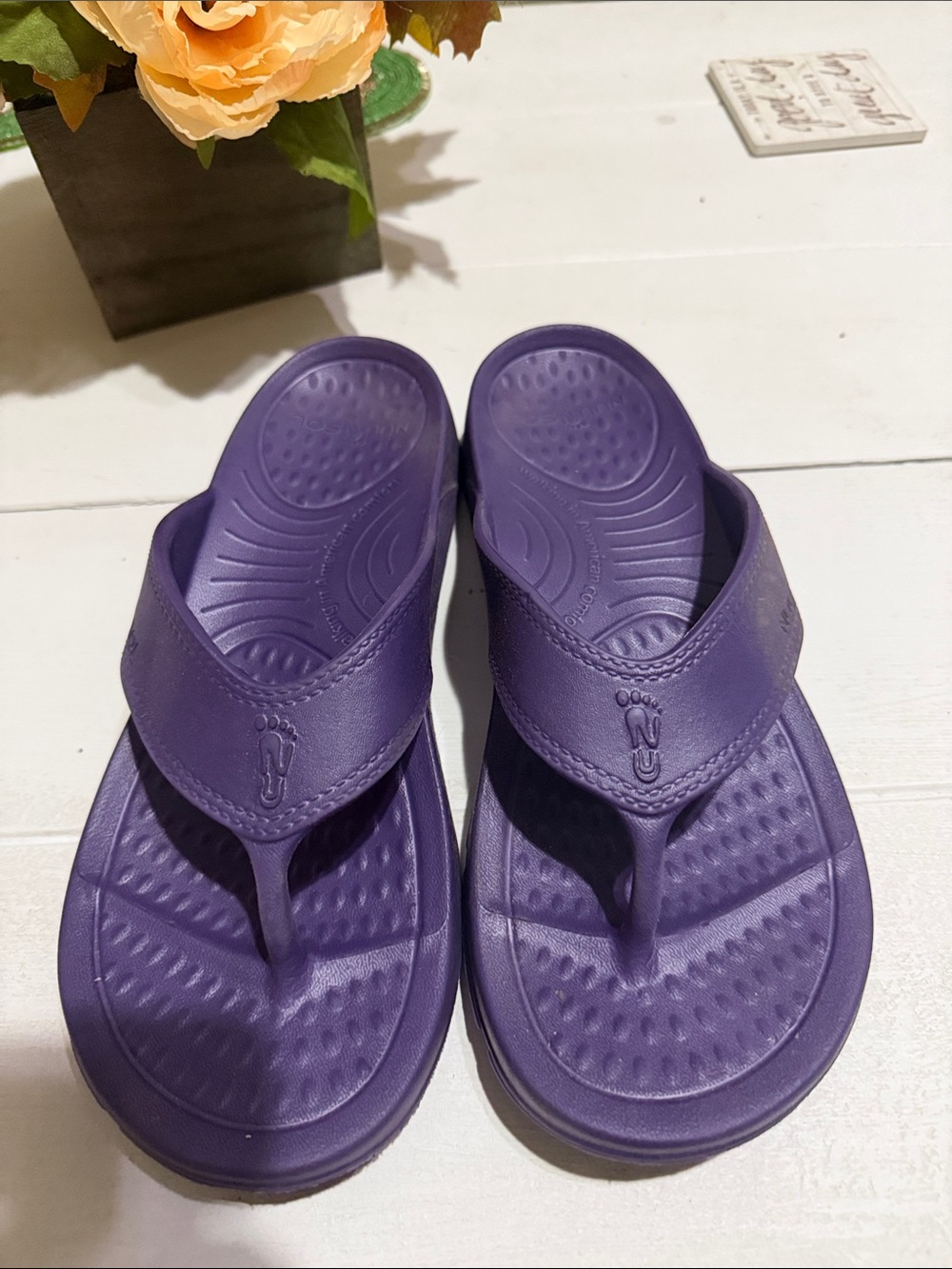 Purple Women's Comfort Flip Flop Sandals